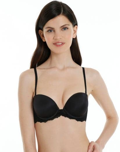 Isla & Evie Lace Trim Padded Bra - Image 1