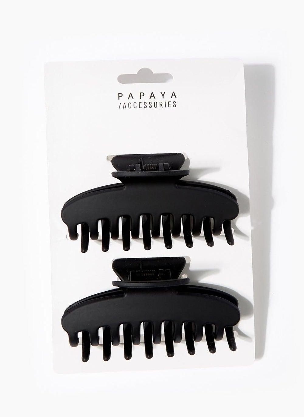 2-Pack Extra Large Black Hair Clamps - Image 1