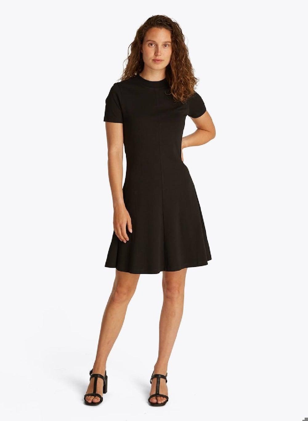 Classic Black Fit & Flare Mini Dress - Image 1