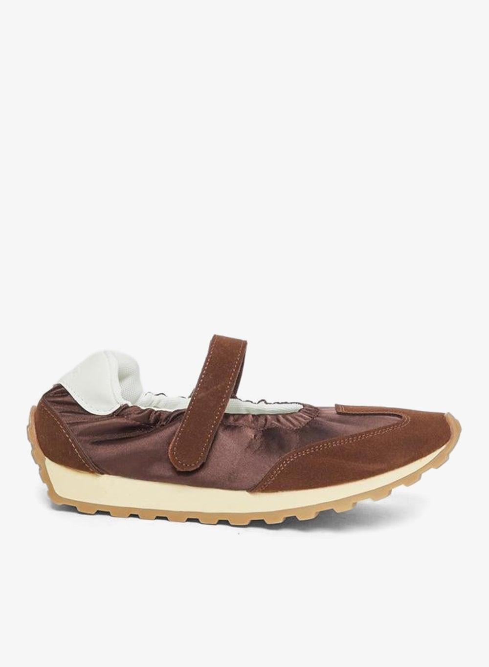 Brown Hook & Loop Women’s Casual Sneakers - Image 1