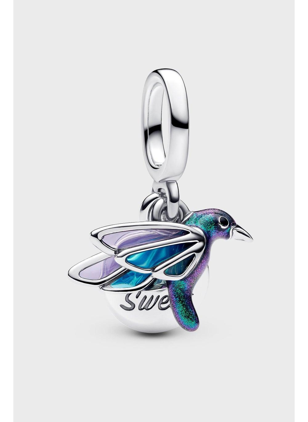 Pandora Hummingbird Double Dangle Charm Sterling Silver - Image 1