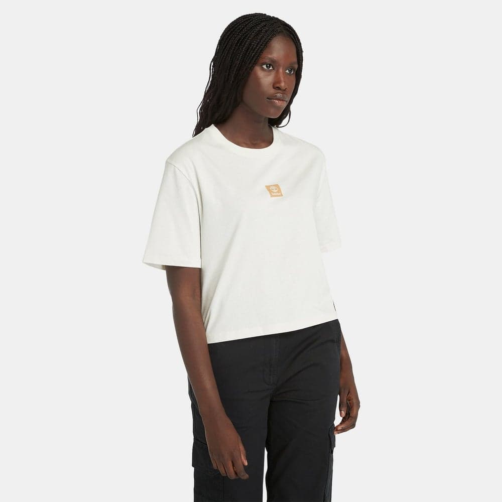 Timberland Women’s Stack Logo Organic Cotton T-Shirt - Image 1