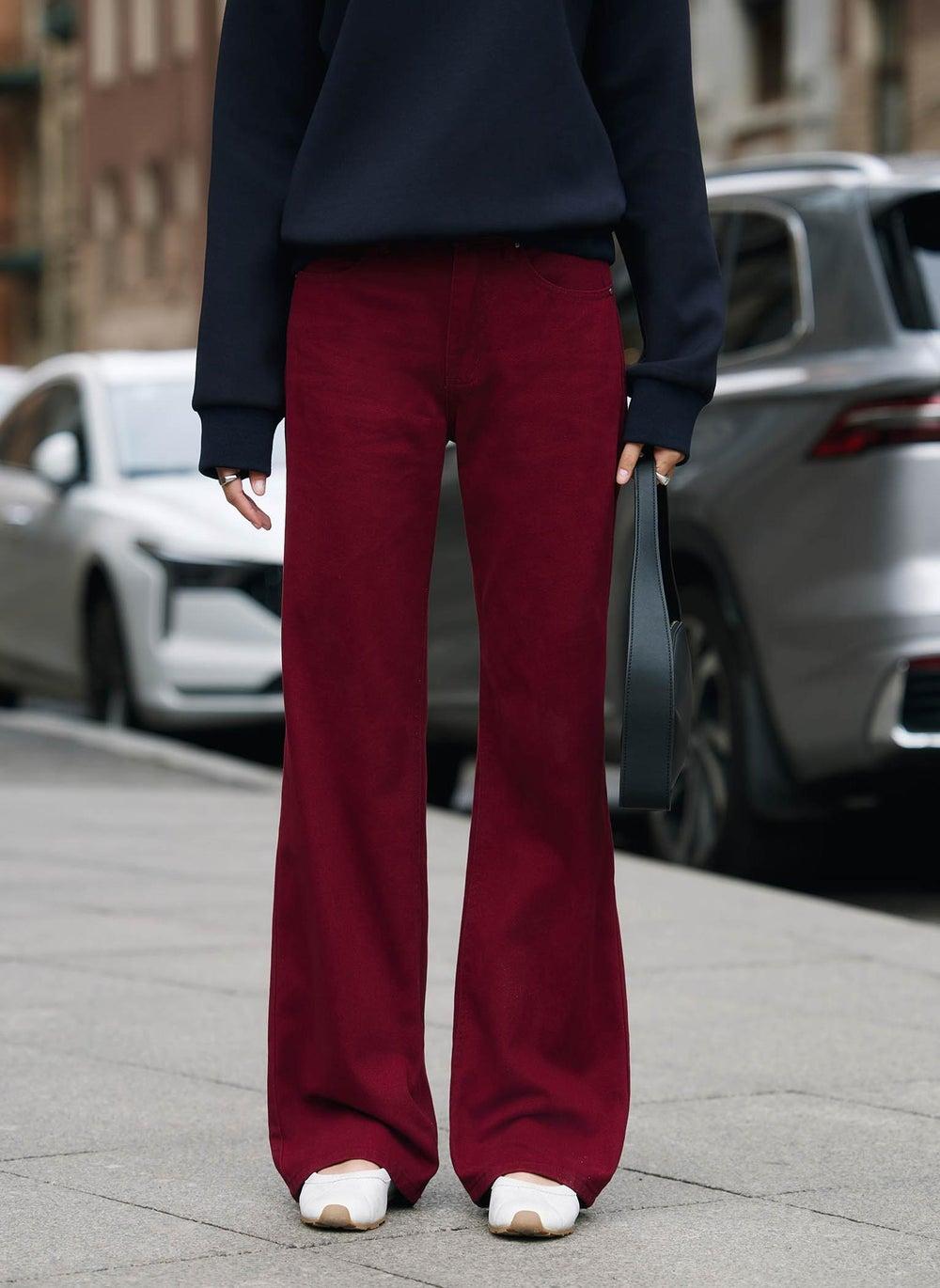 Bright Denim Straight Cut Mid-Rise Jeans - Image 1