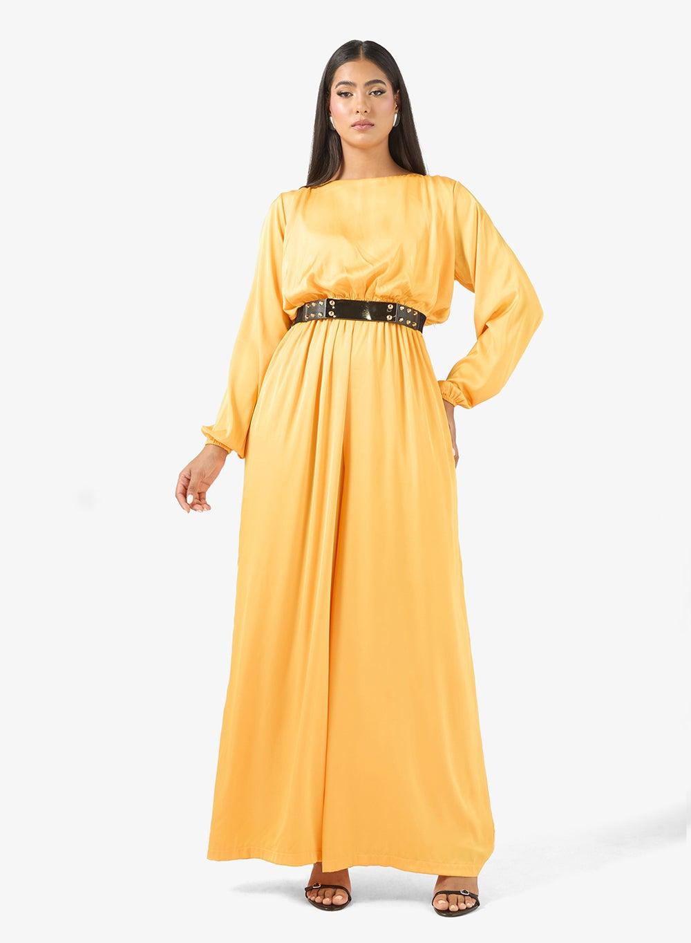Embellished Belt Detail Elegant Jumpsuit - Image 1