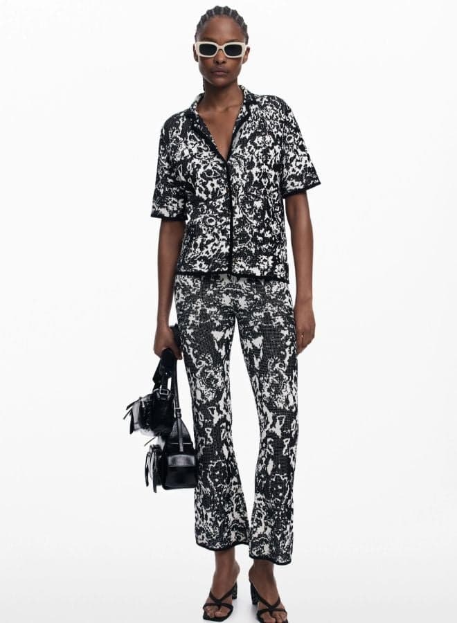 Fluid Long Bandana Print Pants - Image 1