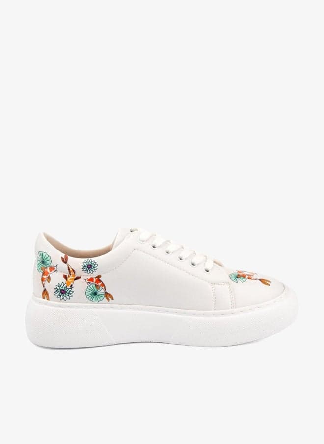 Koi Fish Low-Top Sneakers 3.5cm Sole - Image 1