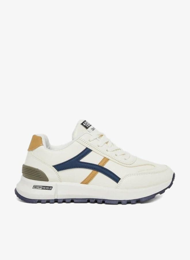 Chunky Sole Lace-Up Low-Top Sneakers - Image 1