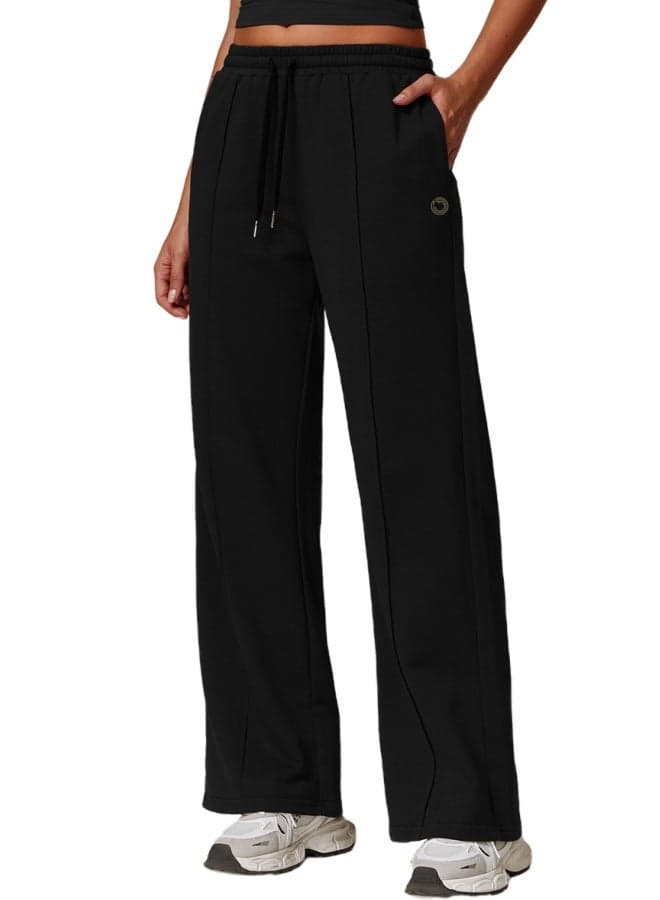 Women’s Mid-Waist Oversized Wide-Leg Joggers - Image 1