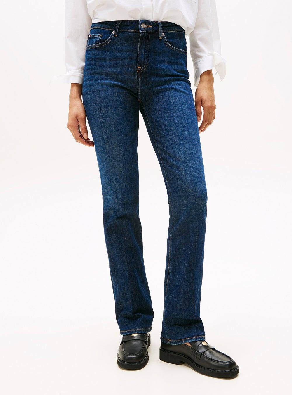 Mid Rise Bootcut Denim Jeans with Stretch Fit - Image 1