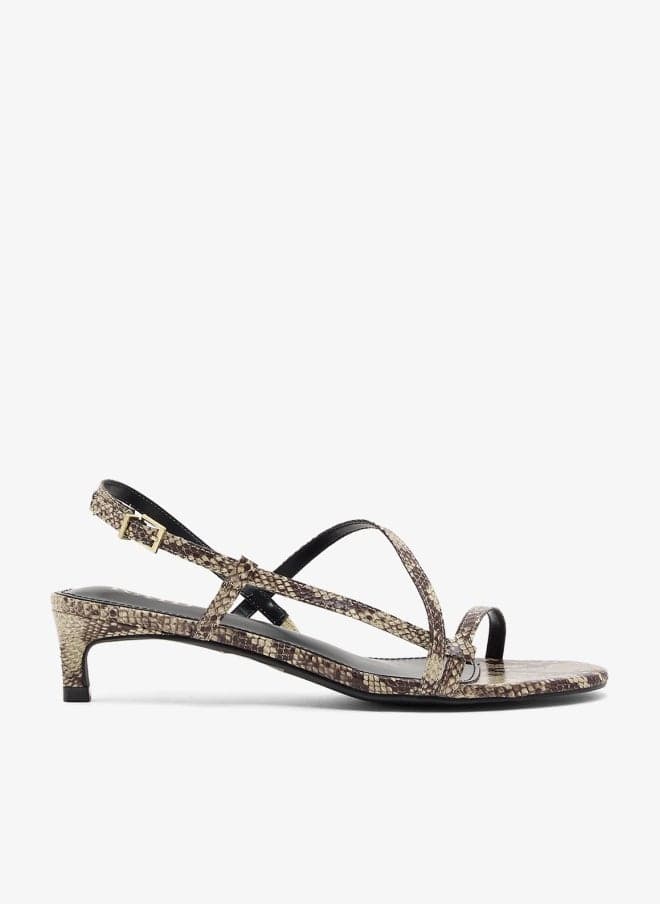Belinda Slingback Kitten Heel Sandals - Image 1