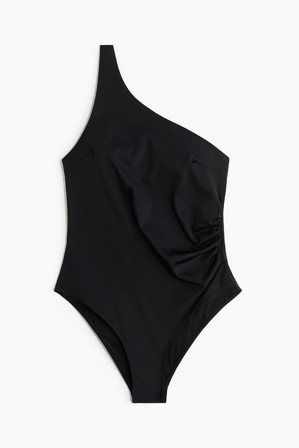 Asymmetric Light Shape One-Shoulder Swimsuit - Image 1