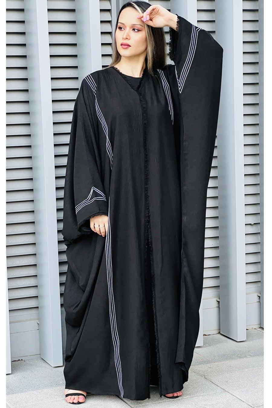Elegant Cape Sleeve Abaya for Modern Modesty - Image 1