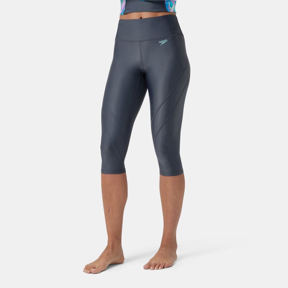 Speedo Women's 3/4 Panel Swim Leggings UPF Protection - Image 1