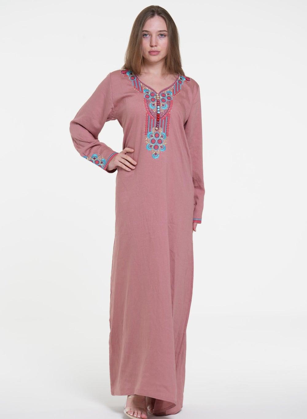 Mukhawar Jalabiya Dress – Elegant Traditional Wear - Image 1