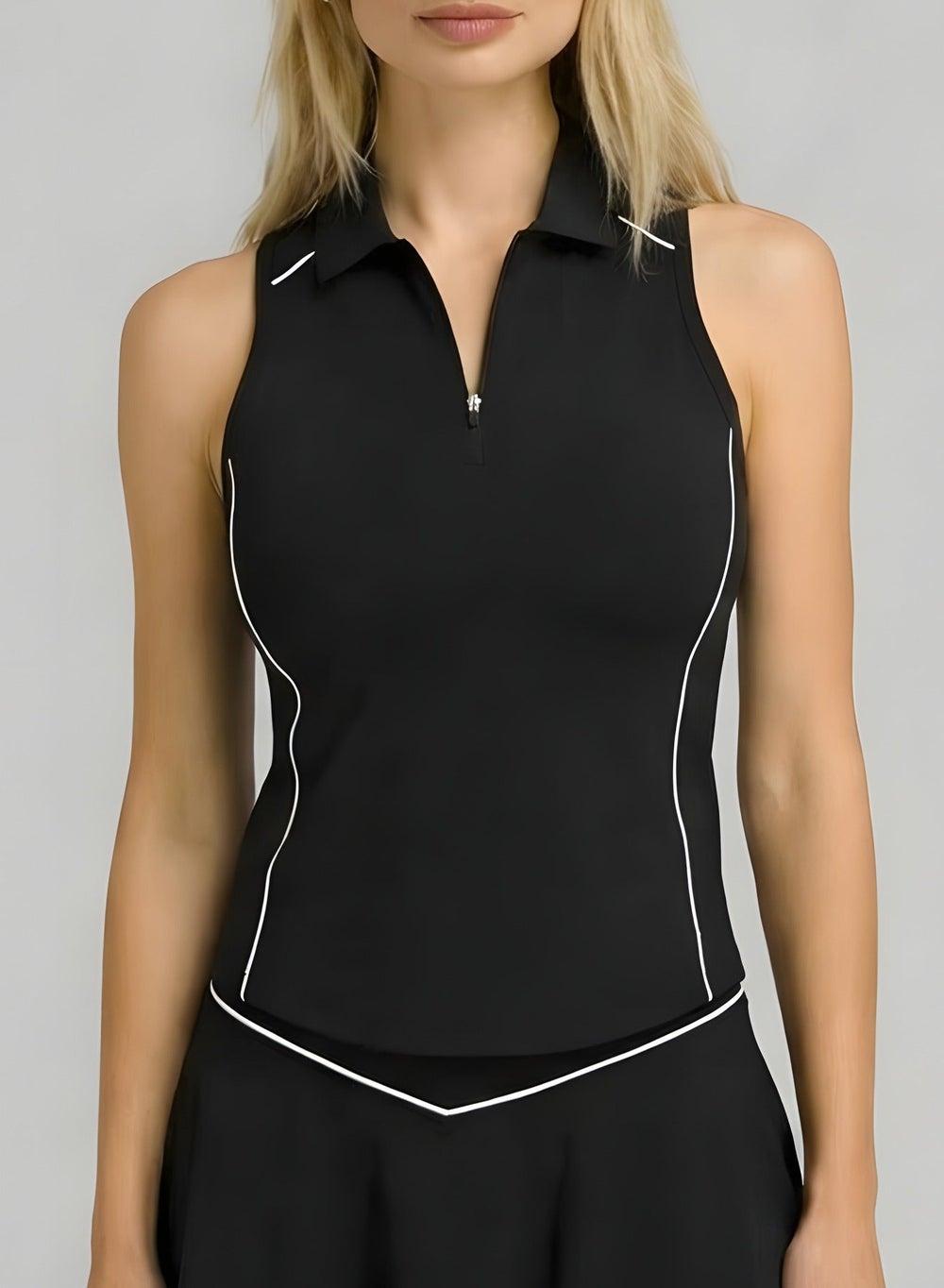 Kate SVL Zip Padel & Tennis Top Black - Image 1