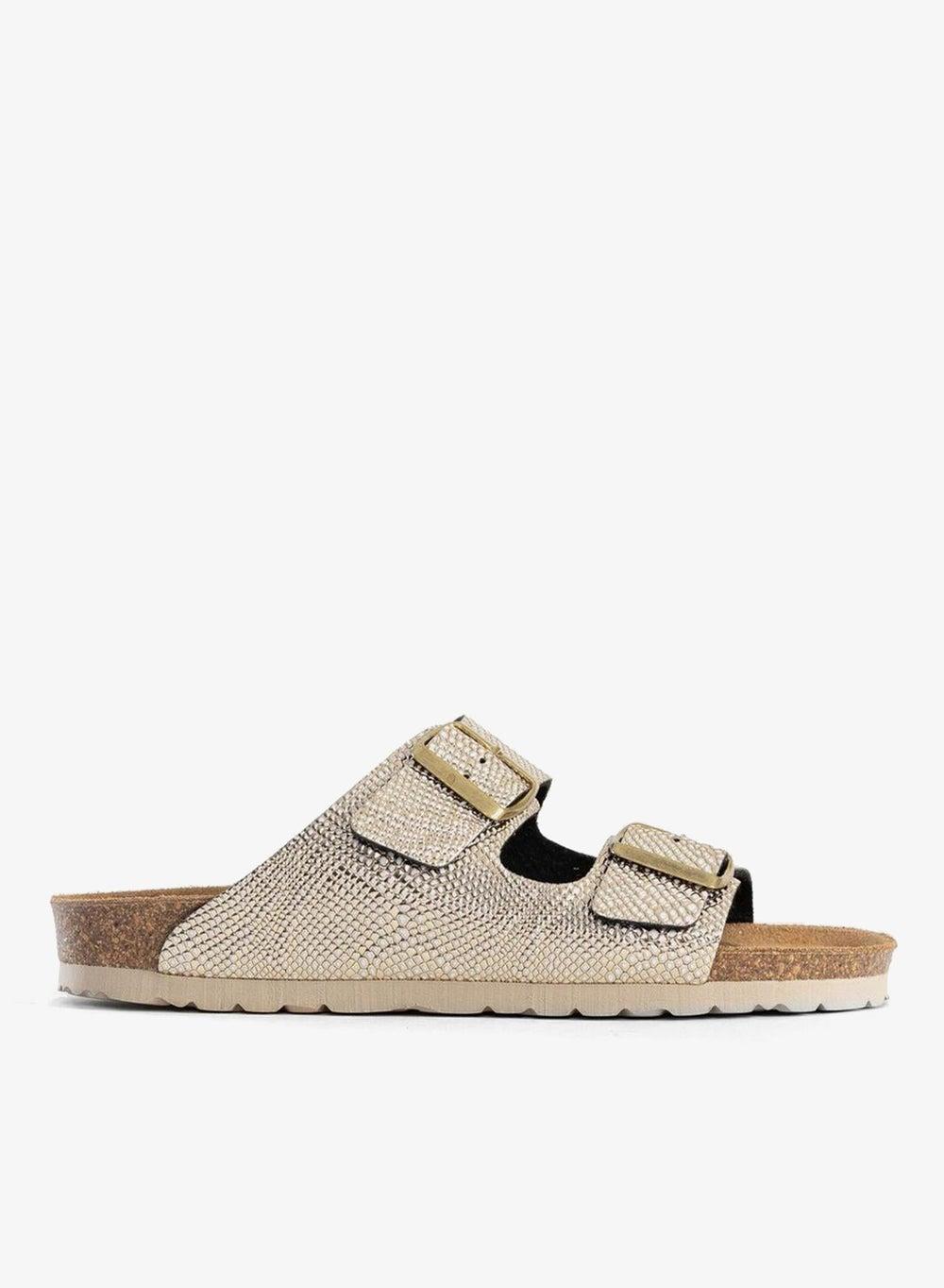 Atlas Minimal Cork Flat Sandals - Image 1