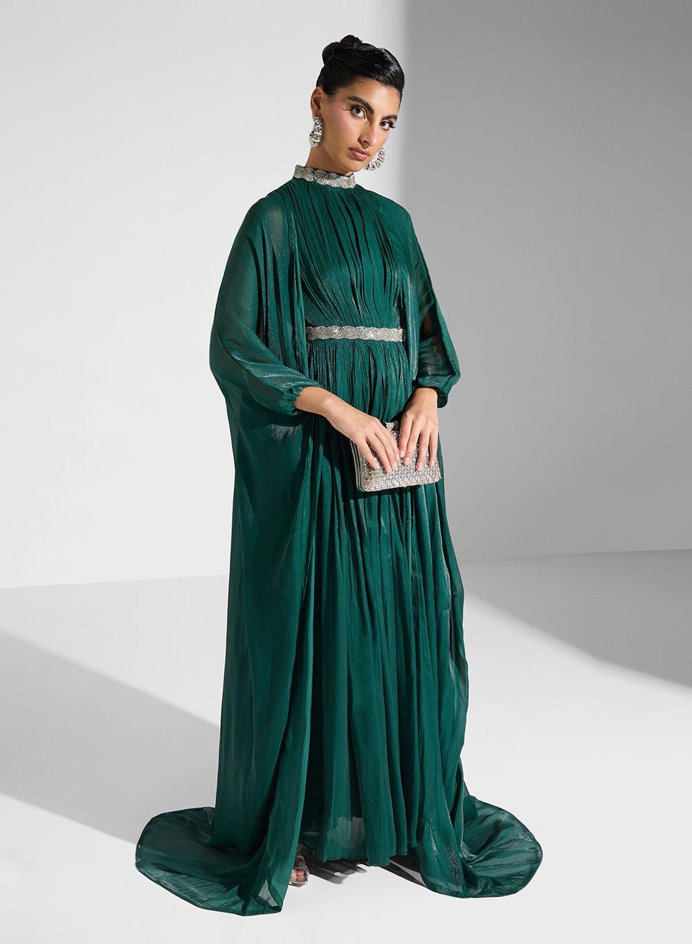 ArabianDress Long Sleeve Elegant Polyester Maxi Dress - Image 1