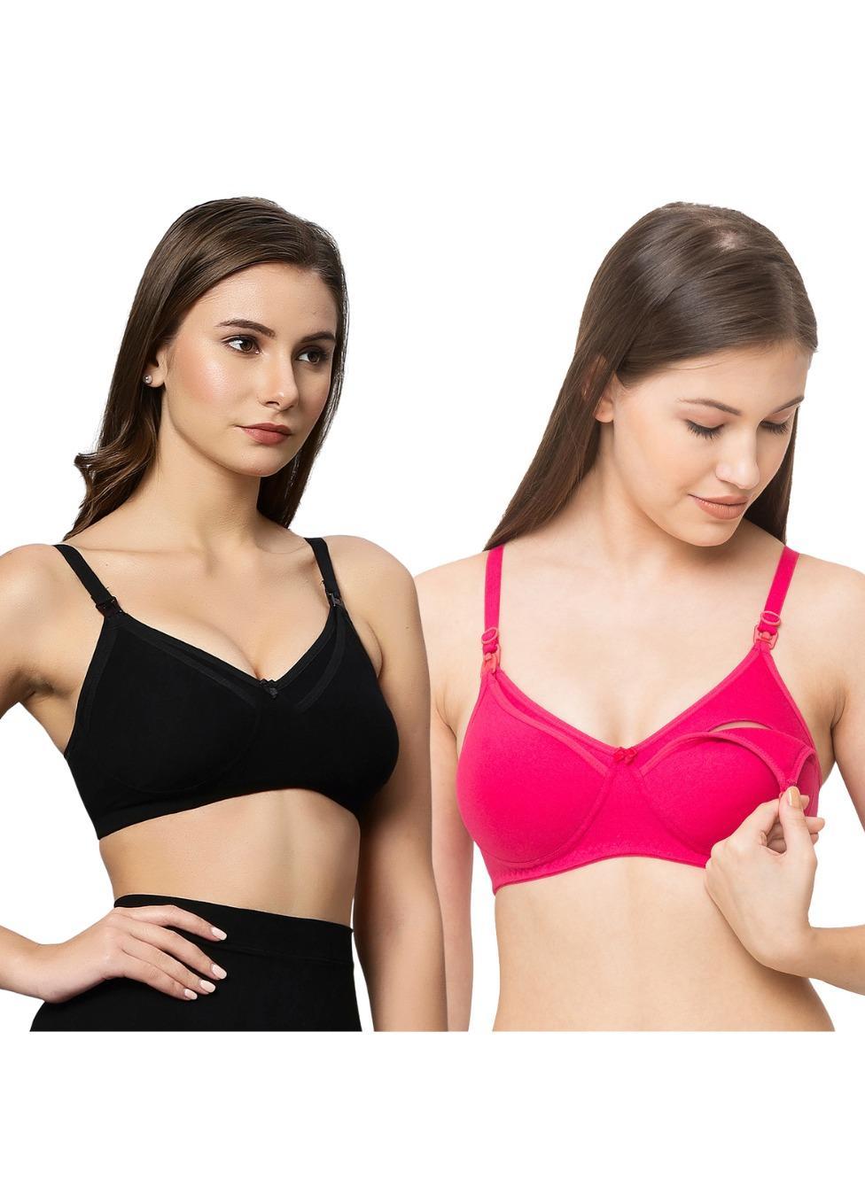Cotton Wireless Nursing Bra Maternity Postpartum Comfort - Image 1