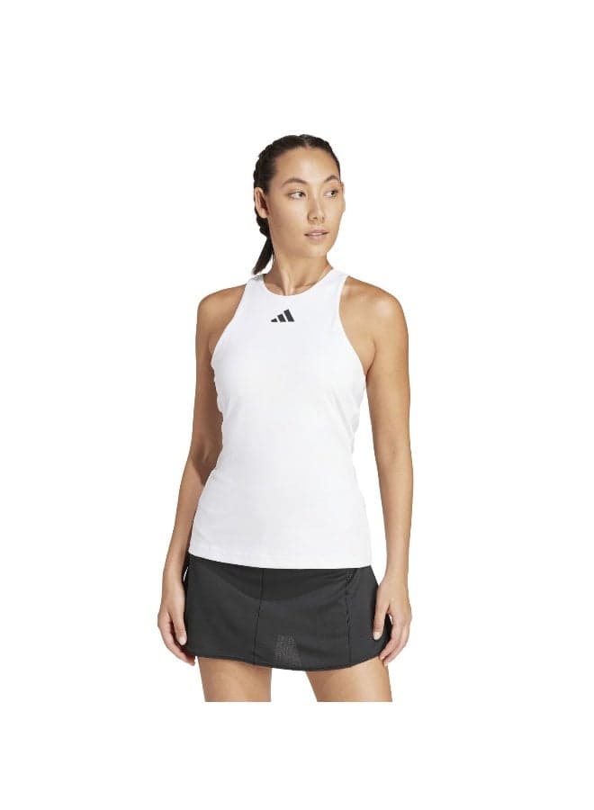 Adidas Y-Tank White Tennis Top XS Performance Fit - Image 1