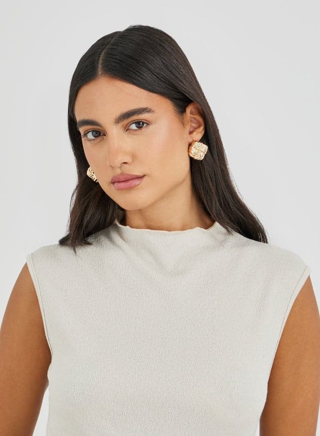 Textured Sleeveless Top – Modern Chic Essential - Image 1
