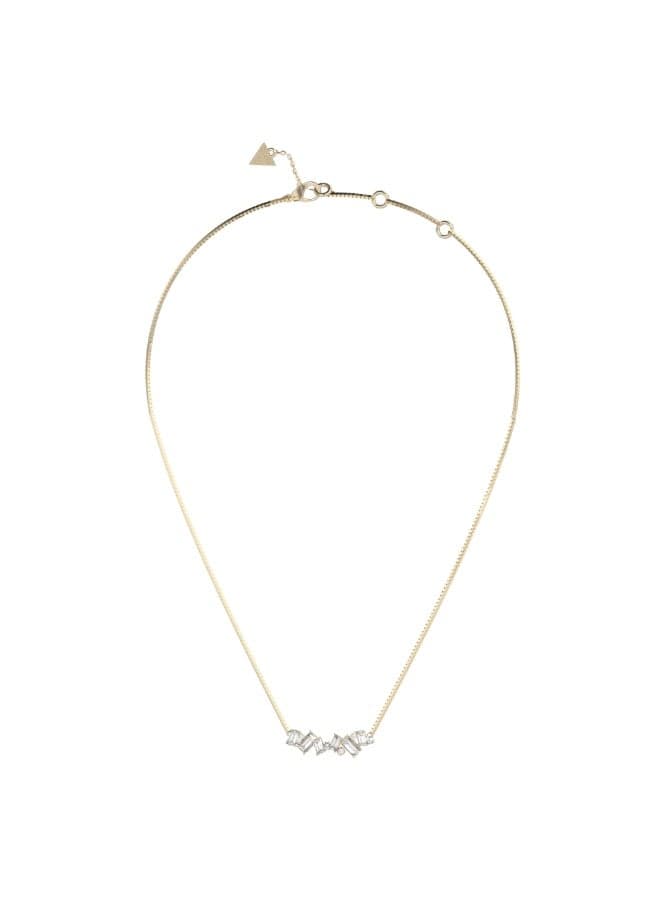 Guess Chandelier Gold Crystal Cascade Necklace - Image 1