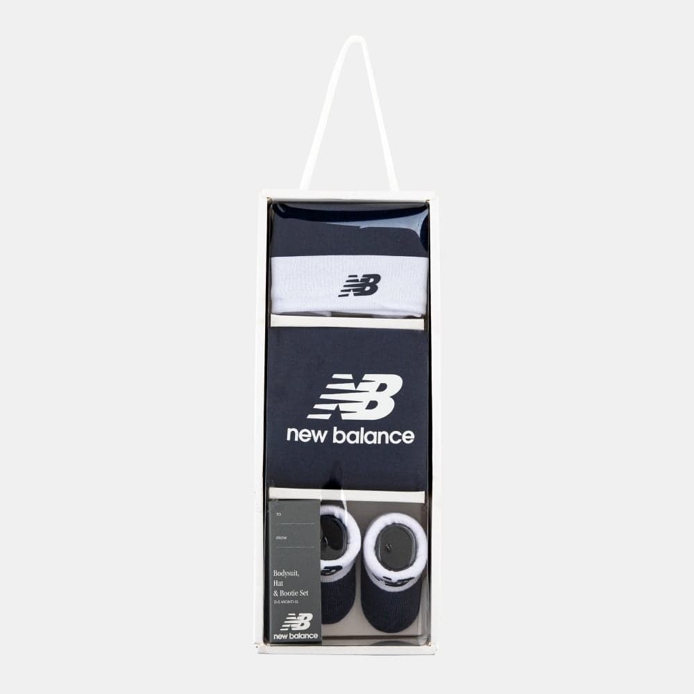 New Balance Kids Stacked Bodysuit 3-Piece Set - Image 1