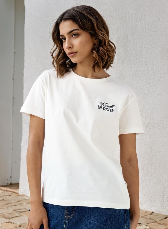 Lee Cooper Women’s Printed T-Shirt Classic Casual Fit - Image 1