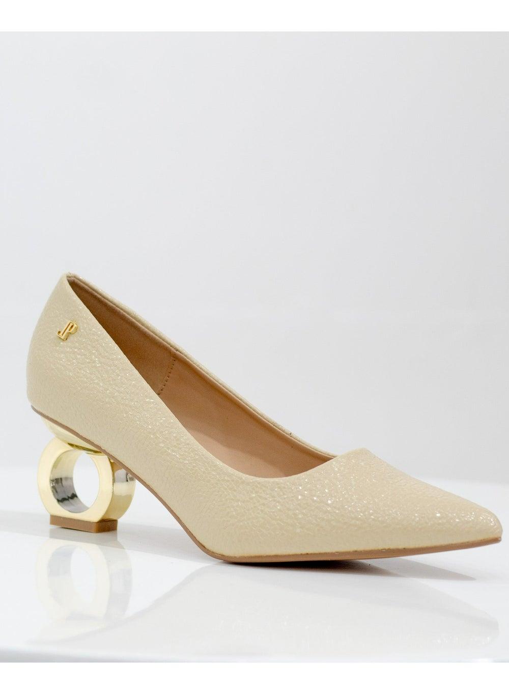 Orchid Nude Pointed Court Heels 6cm Circle Heel - Image 1