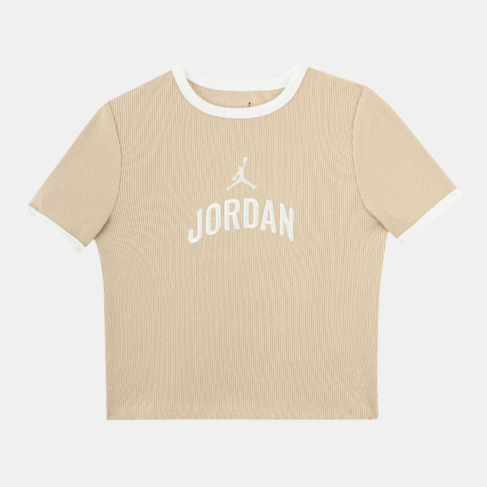 Nike Kids’ Semi-Cropped Cotton Blend T-Shirt - Image 1