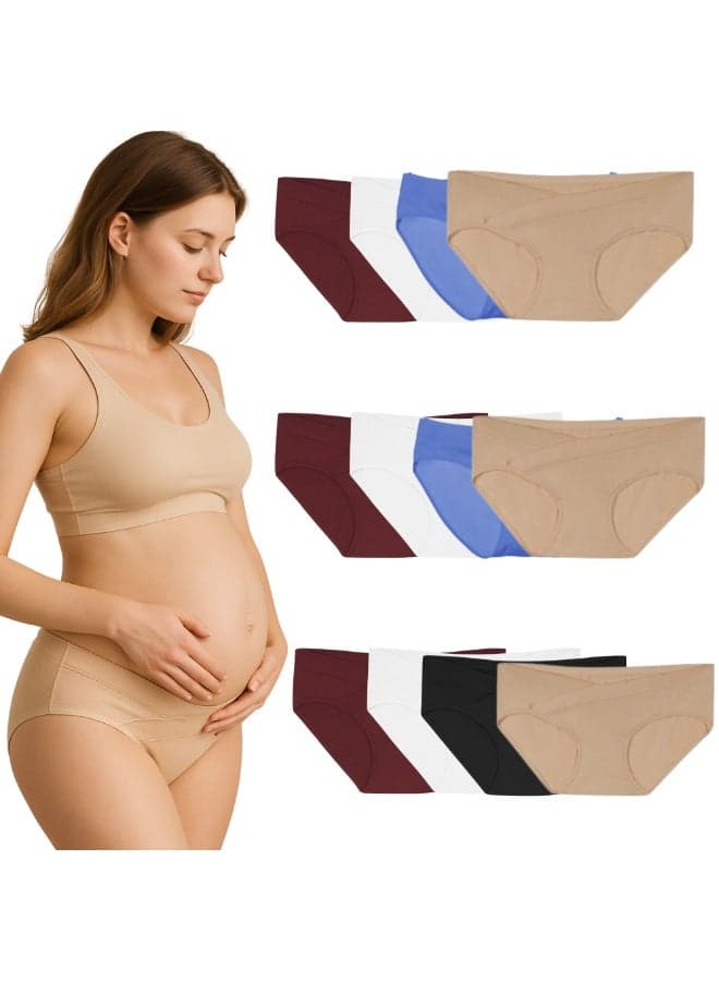 Bamboo Cotton Low-Waist Maternity Panty Pack of 12 - Image 1