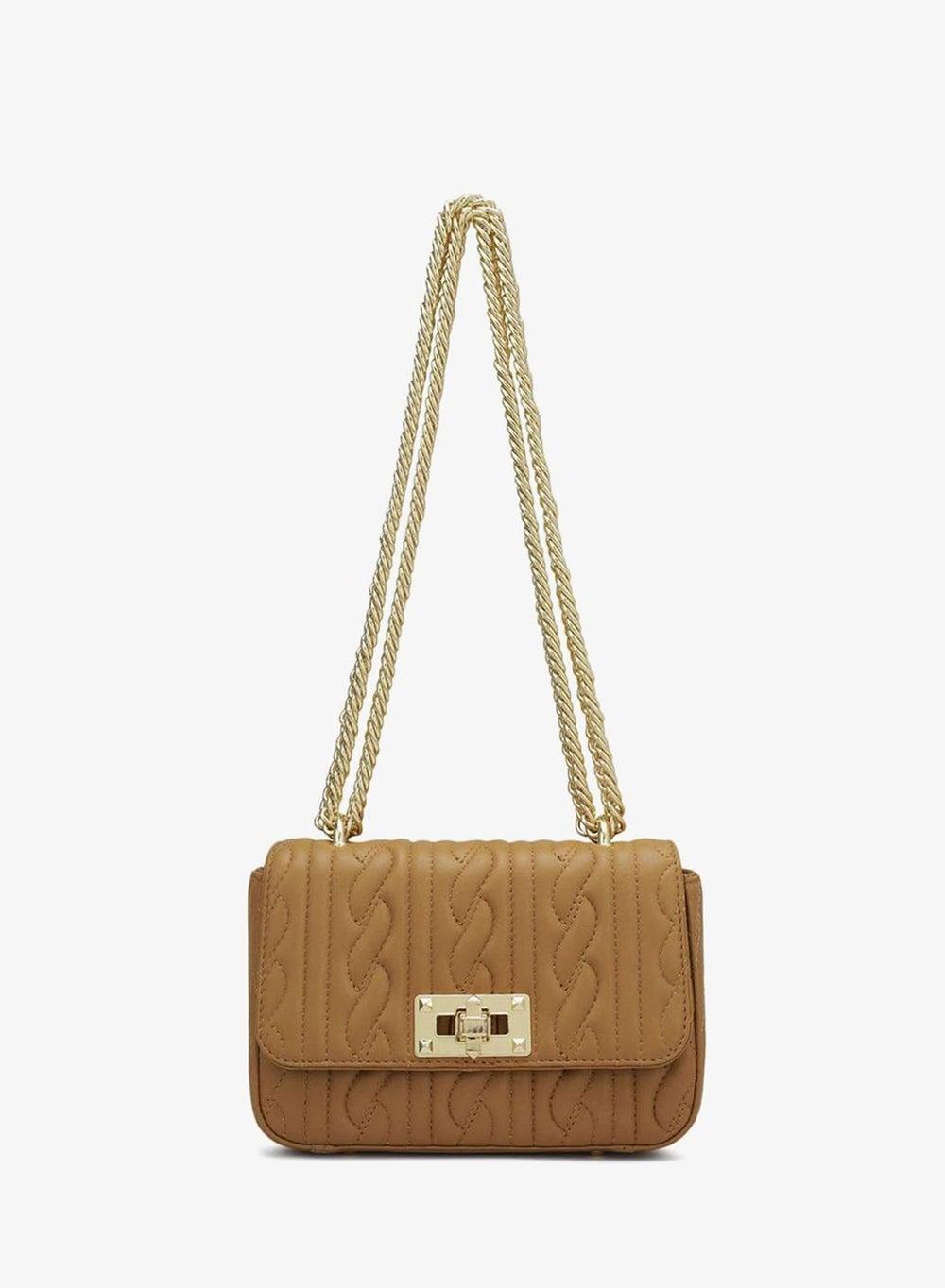 Premium Genuine Leather Brown Sling Crossbody Bag - Image 1