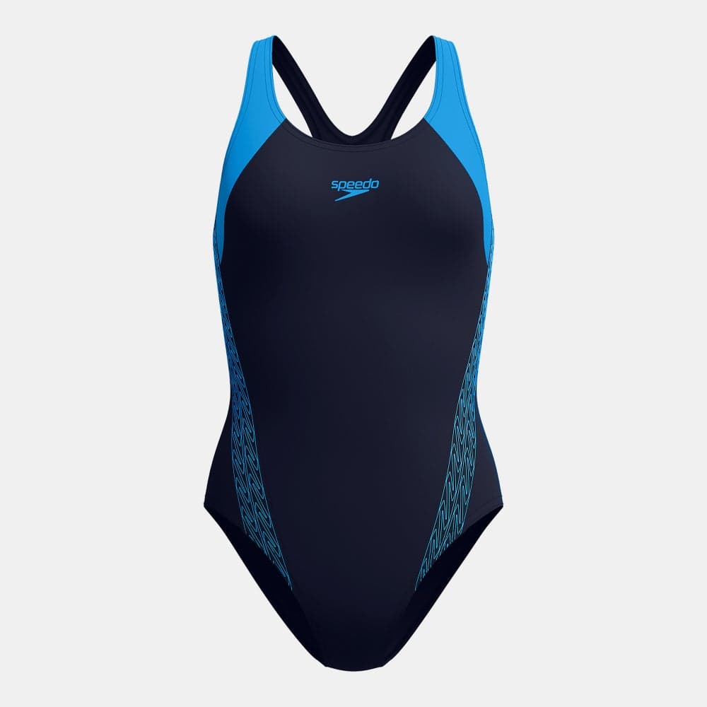 Speedo Placement Laneback Eco Performance Swimsuit - Image 1