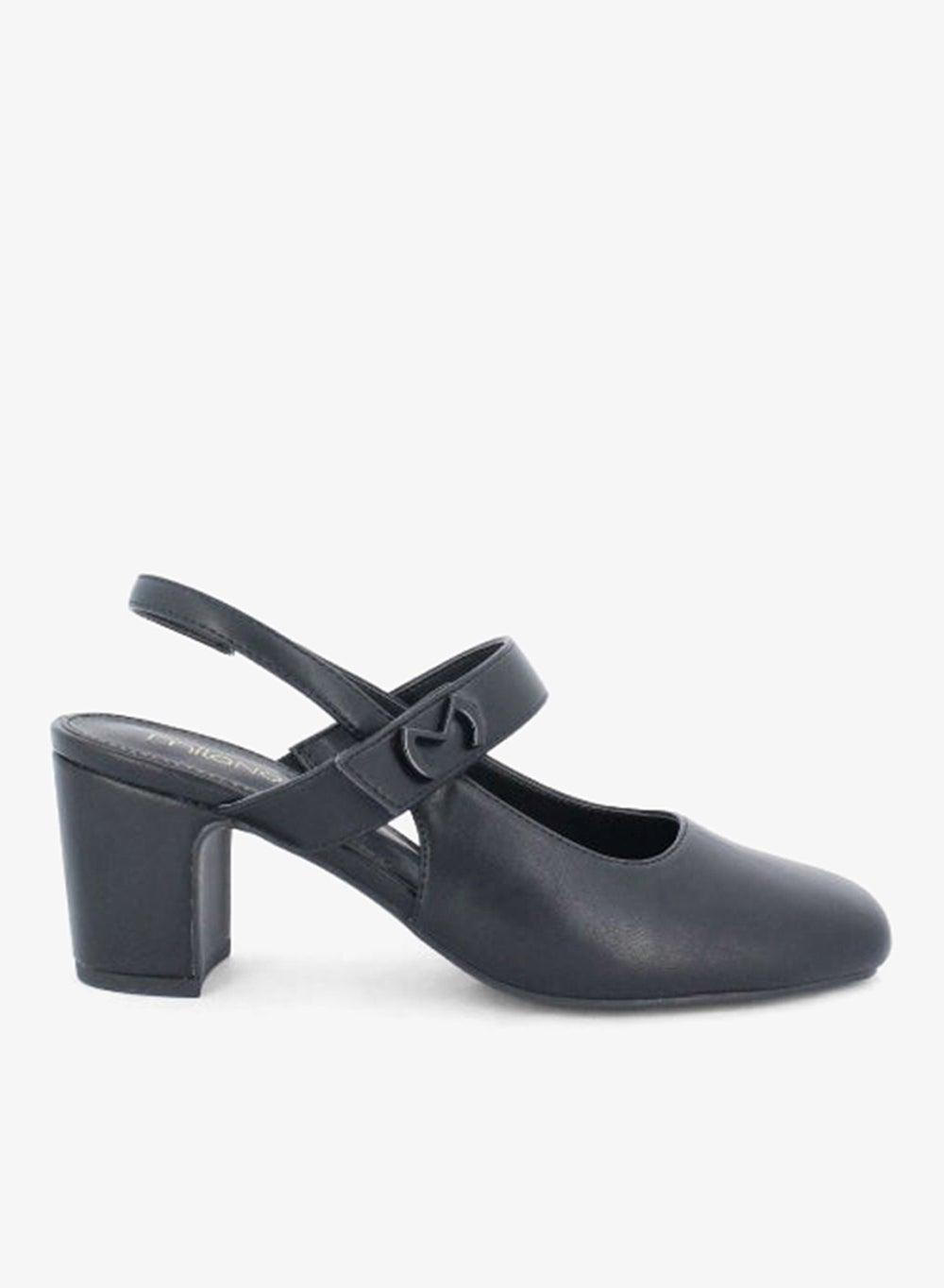 Marcedita Square-Toe Slingback Block Heel Pumps - Image 1