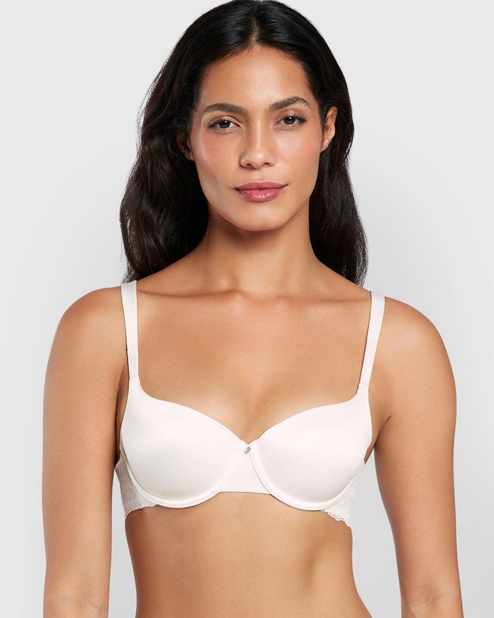 La Senza Ivory Lace Lightly Lined Balconette Bra - Image 1