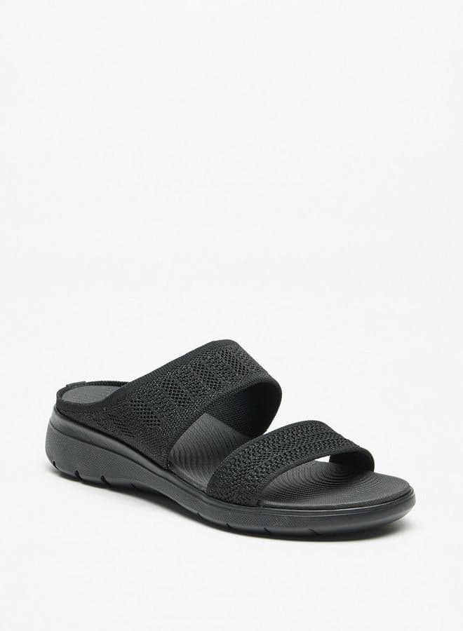 Flora Bella Textured Two-Band Comfort Sandals - Image 1