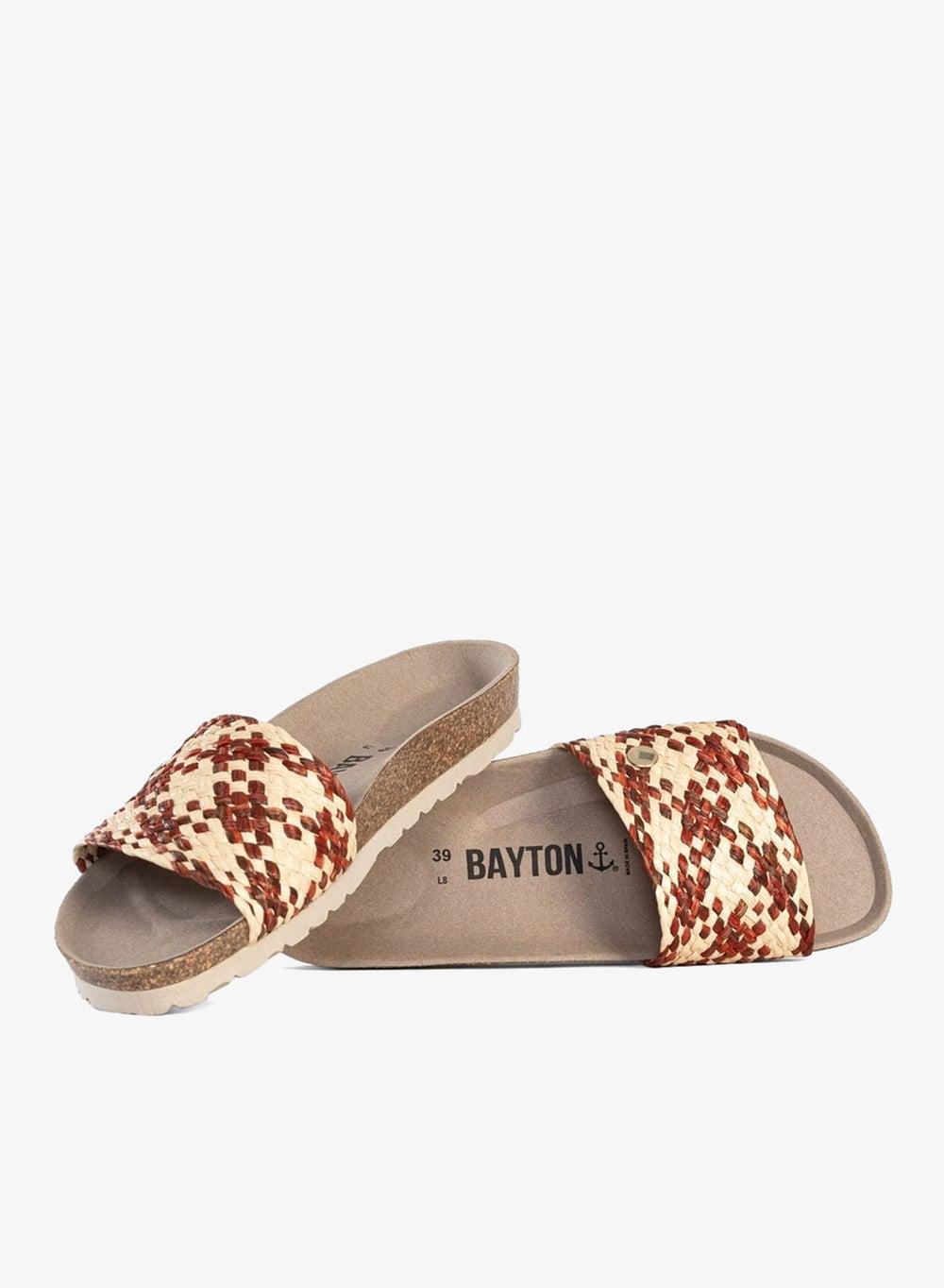 Margot Cork Sole Slip-On Flat Sandals - Image 1