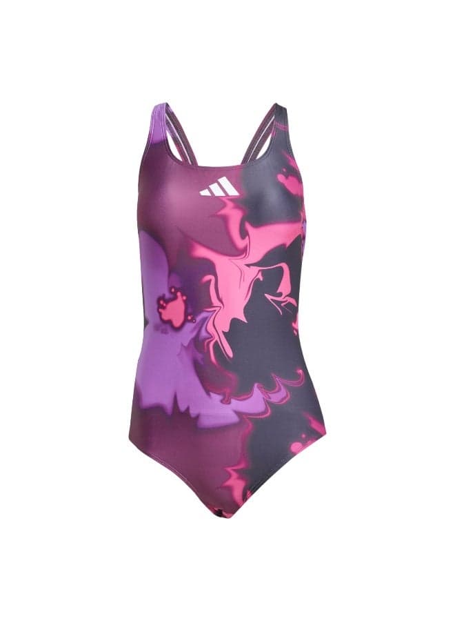 Adidas Tie Dye V-Back Swimsuit - Image 1