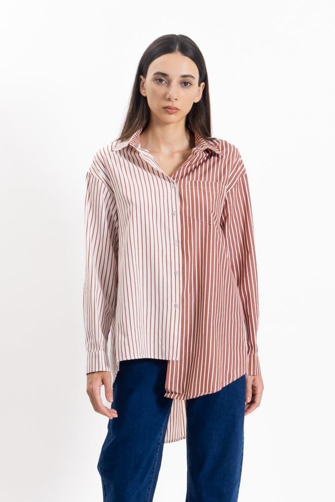 Comfort Striped Cotton Shirt for Effortless Everyday Style - Image 1