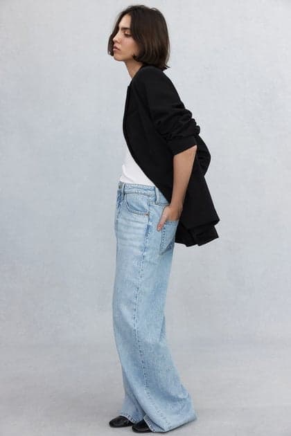 Feather Soft Ultra High Wide Leg Jeans - Image 1