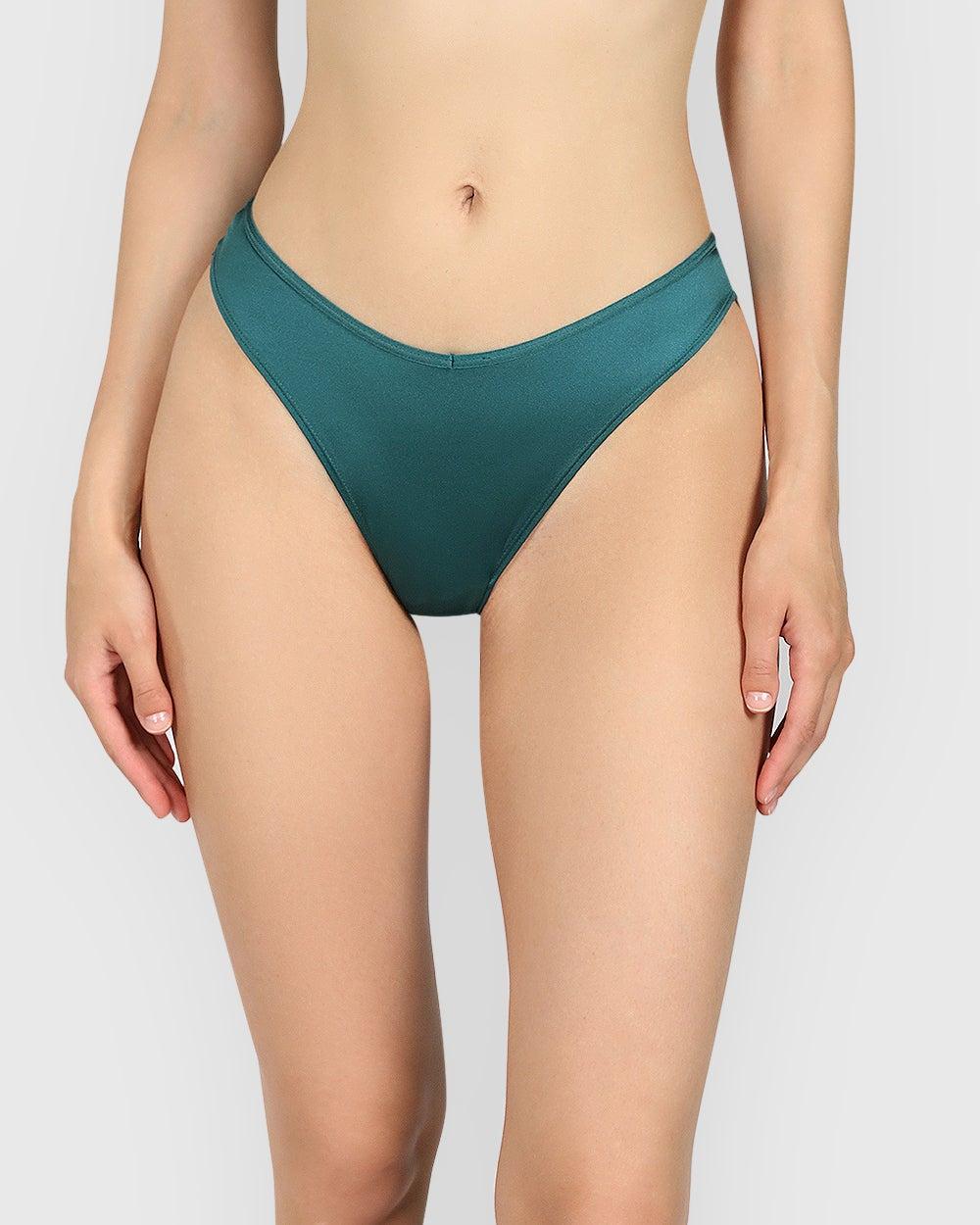 La Senza Diva Shimmer Lace High-Leg Thong - Image 1