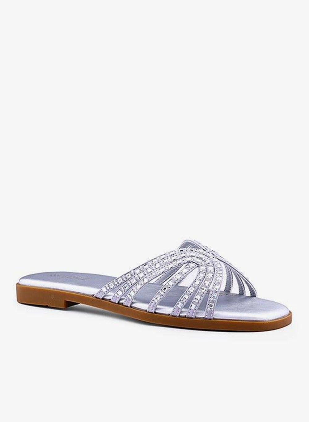 Interwoven Strap Flat Sandals for Women - Image 1