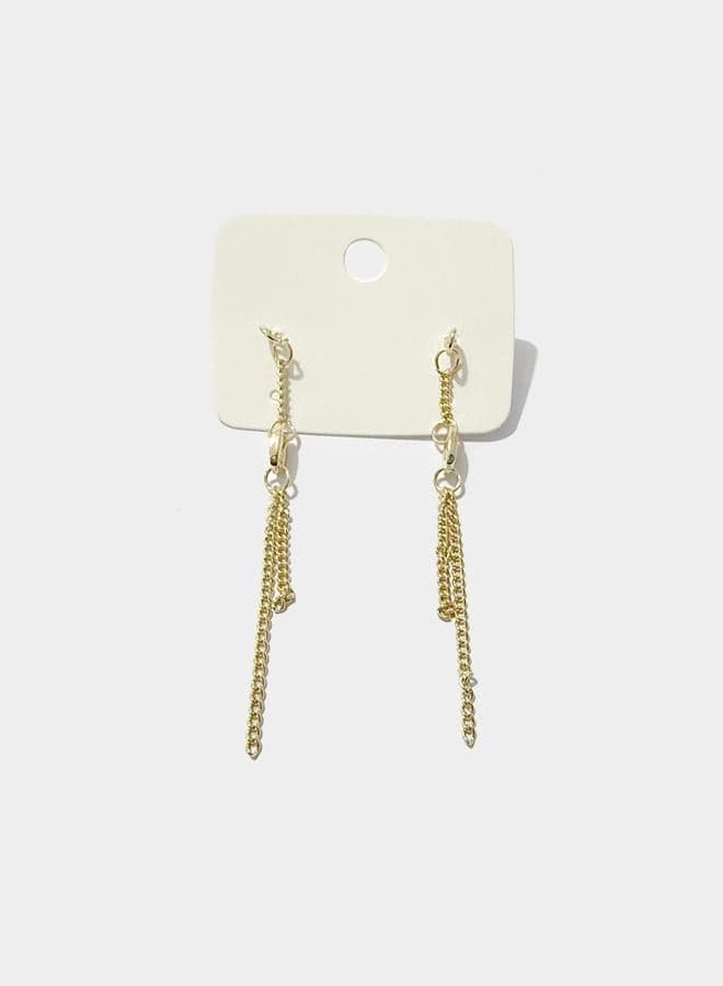 Styli Chain Dangle Earrings – Modern Statement Shine - Image 1