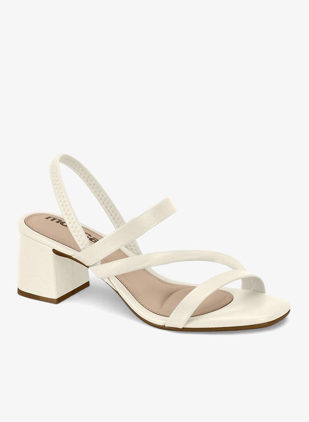 Elegant Mid Heel Slingback Sandals with Ankle Strap - Image 1