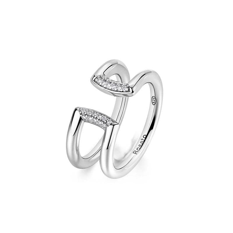 Bianca Silver CZ Wrap Ring for Women - Image 1