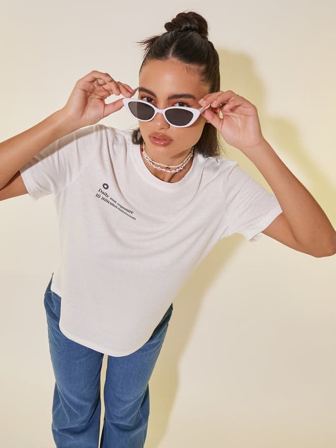 Take Two Slogan Print Classic Round Neck T-Shirt - Image 1