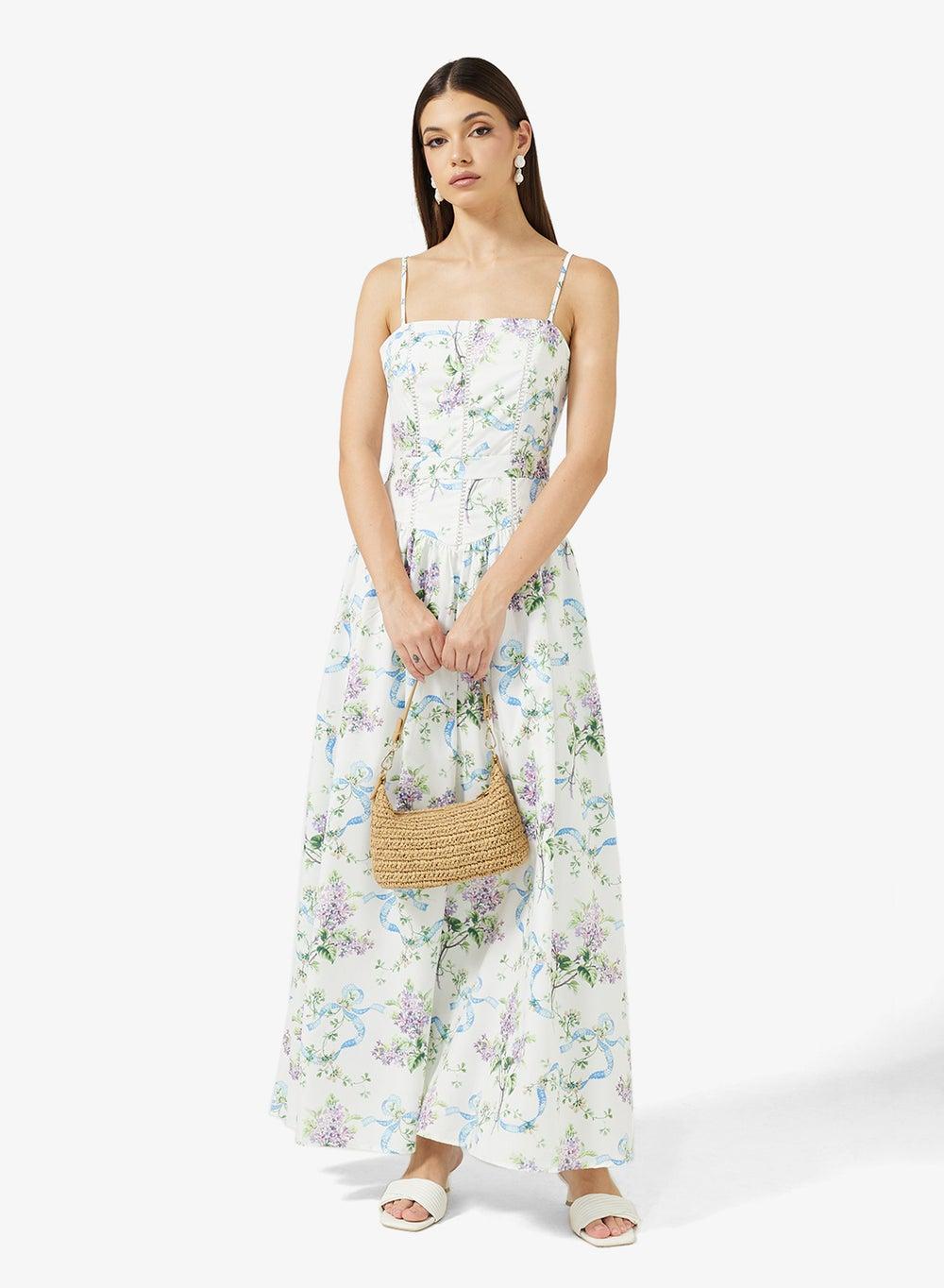 Elegant Floral Print Maxi Dress for Effortless Sophistication - Image 1