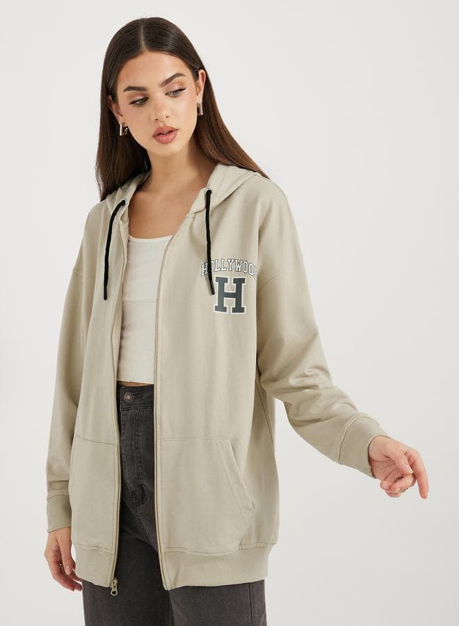 Oversized Longline Zip Hoodie for Effortless Comfort - Image 1