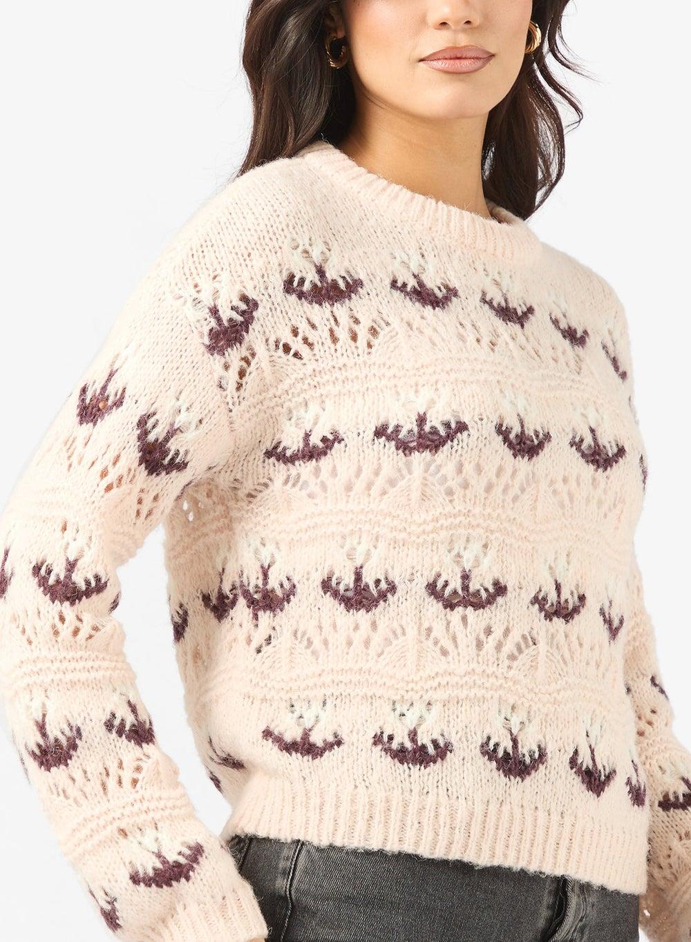 Vmidelle Crew-Neck Balloon Sleeve Sweater - Image 1