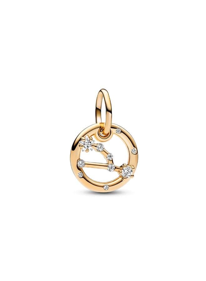 Pandora Taurus Zodiac Gold-Plated Dangle Charm - Image 1