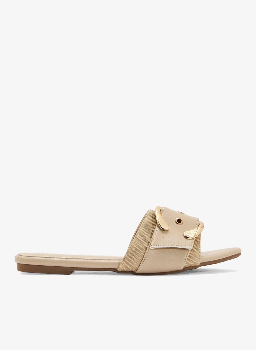 Chic Flat Buckle Sandals for Effortless Everyday Style - Image 1